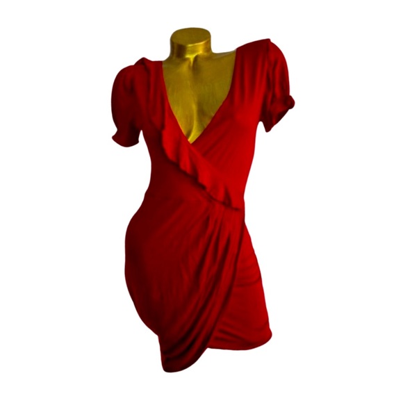 Evening Collection Red Dress SZ M - Picture 13 of 13